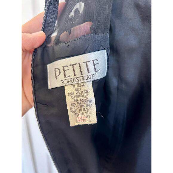 Vintage 90's Black Lace Rayon Blend Sleeveless Shell Size Small | 90's Fashion - Picture 4 of 5